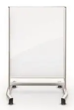 Mobile Magnetic Glass Dry Erase Whiteboard