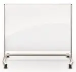 Mobile Magnetic Glass Dry Erase Whiteboard