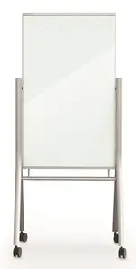 Mobile Magnetic Glass Dry Erase Whiteboard