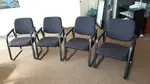 Used Black Guest Seating or Waiting Room Chairs