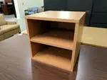 2 Section Oak Laminate Desktop Organizer â€“ 15x15