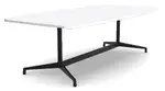 Boat Shaped Conference Table with Steel Base