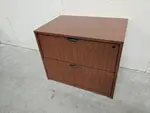 Cherry Laminate 2 Drawer Lateral File Cabinet â€“ 35.75 Inch Wide