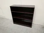 Solid Wood Espresso Bookshelf â€“ 36 Inch Wide