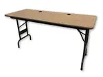 Oak Laminate Folding Table â€“ 59x23.25