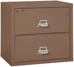 2 Drawer Fireproof Lateral File Cabinet - 31 Inch