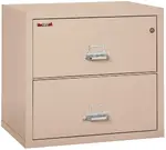 2 Drawer Fireproof Lateral File Cabinet - 31 Inch