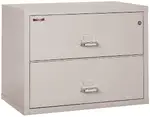 2 Drawer Fireproof Lateral File Cabinet - 38 Inch
