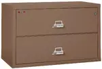 2 Drawer Fireproof Lateral File Cabinet - 44 Inch