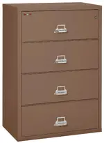 4 Drawer Fireproof Lateral File Cabinet - 38 Inch