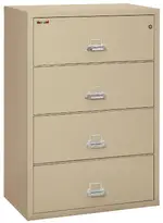 4 Drawer Fireproof Lateral File Cabinet - 38 Inch