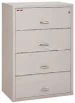 4 Drawer Fireproof Lateral File Cabinet - 38 Inch