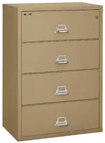 4 Drawer Fireproof Lateral File Cabinet - 38 Inch