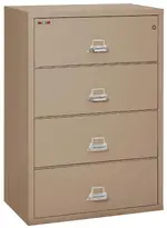 4 Drawer Fireproof Lateral File Cabinet - 38 Inch