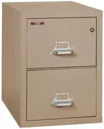 2 Drawer Fireproof File Cabinet - Letter Size