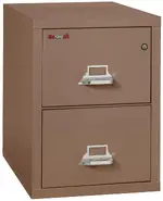 2 Drawer Fireproof File Cabinet - Letter Size