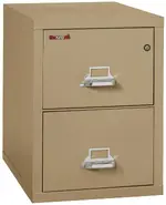 2 Drawer Fireproof File Cabinet - Letter Size