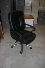 Used Rolling Black Executive Office Chair 