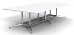 Rectangular Conference Table with Steel Base