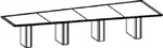 V Shaped Conference Table - Communique Vision Series