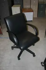 Used Classy Black Rolling Office Chair 