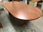 8 FT Cherry Laminate Racetrack Conference Table