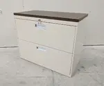 Tan 2 Drawer Lateral File Cabinet â€“ 36 Inch Wide