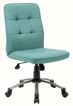 Tufted Office Chair without Arms