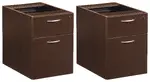 Pair of 2-Drawer Hanging Pedestals for Office Star Desks