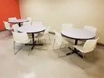 42â€ Round Putty Laminate Tables