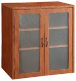 Storage Cabinet with Glass Doors