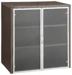 Storage Cabinet with Glass Doors