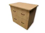 Honey Laminate 2 Drawer Lateral File Cabinet â€“ 32.5 Inch Wide