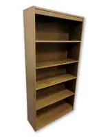 Wood Bookshelf with Oak Finish â€“ 36 Inch Wide