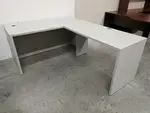 Putty Laminate L-Shape Desk