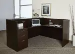 L Shaped Reception Desk with Drawers