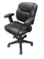 Tilford II Black Vinyl Rolling Office Chair