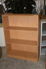 Used Wood Colored Book Shelf 