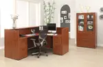 L Shaped Reception Desk with Storage