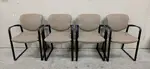 Haworth Improv Guest Chairs with Black steel frame