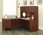 L Shaped Desk with Hutch