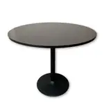 Round Mahogany Laminate Cafe Height Table â€“ 47x41