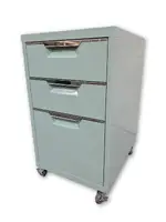 Mint Green Rolling Box Box File Pedestal Drawers