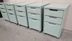 Mint Green Rolling Box Box File Pedestal Drawers