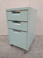Mint Green Rolling Box Box File Pedestal Drawers