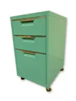 Teal Rolling Box Box File Pedestal Drawers