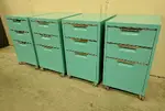 Teal Rolling Box Box File Pedestal Drawers