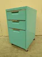 Teal Rolling Box Box File Pedestal Drawers