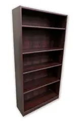 Mahogany Laminate Bookshelf â€“ 37 Inch Wide