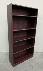 Mahogany Laminate Bookshelf â€“ 37 Inch Wide